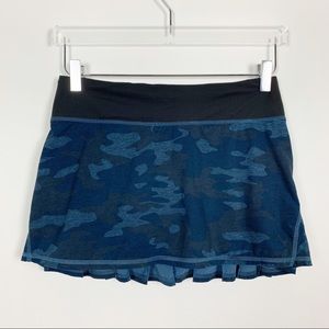 lululemon | Pace Setter Skirt Blue Camo